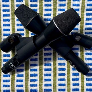 1970's AKG D222 Two-Way Dynamic Microphone Pair