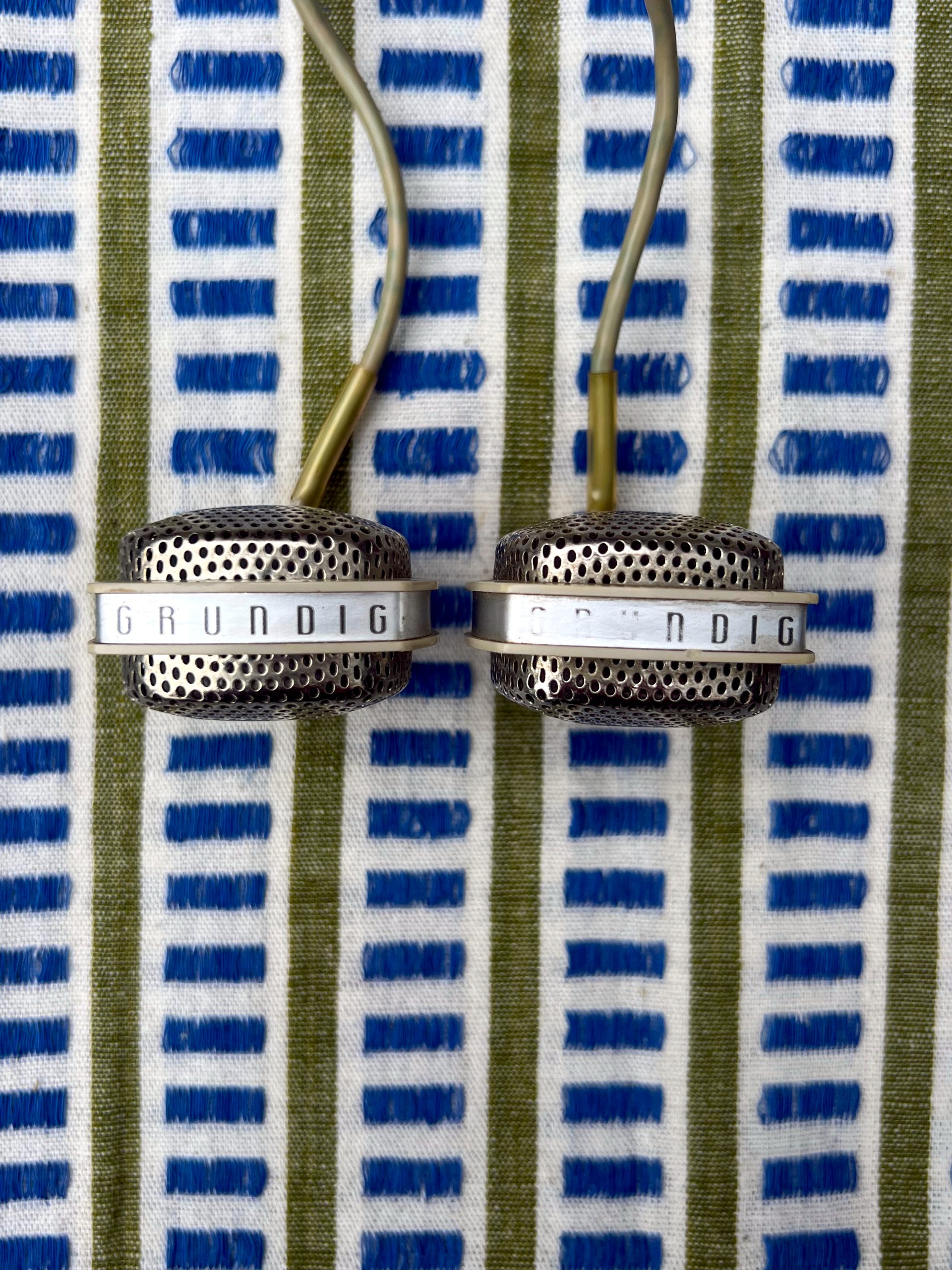 1960's Grundig GDSM-202 Stereo Dynamic Microphones
