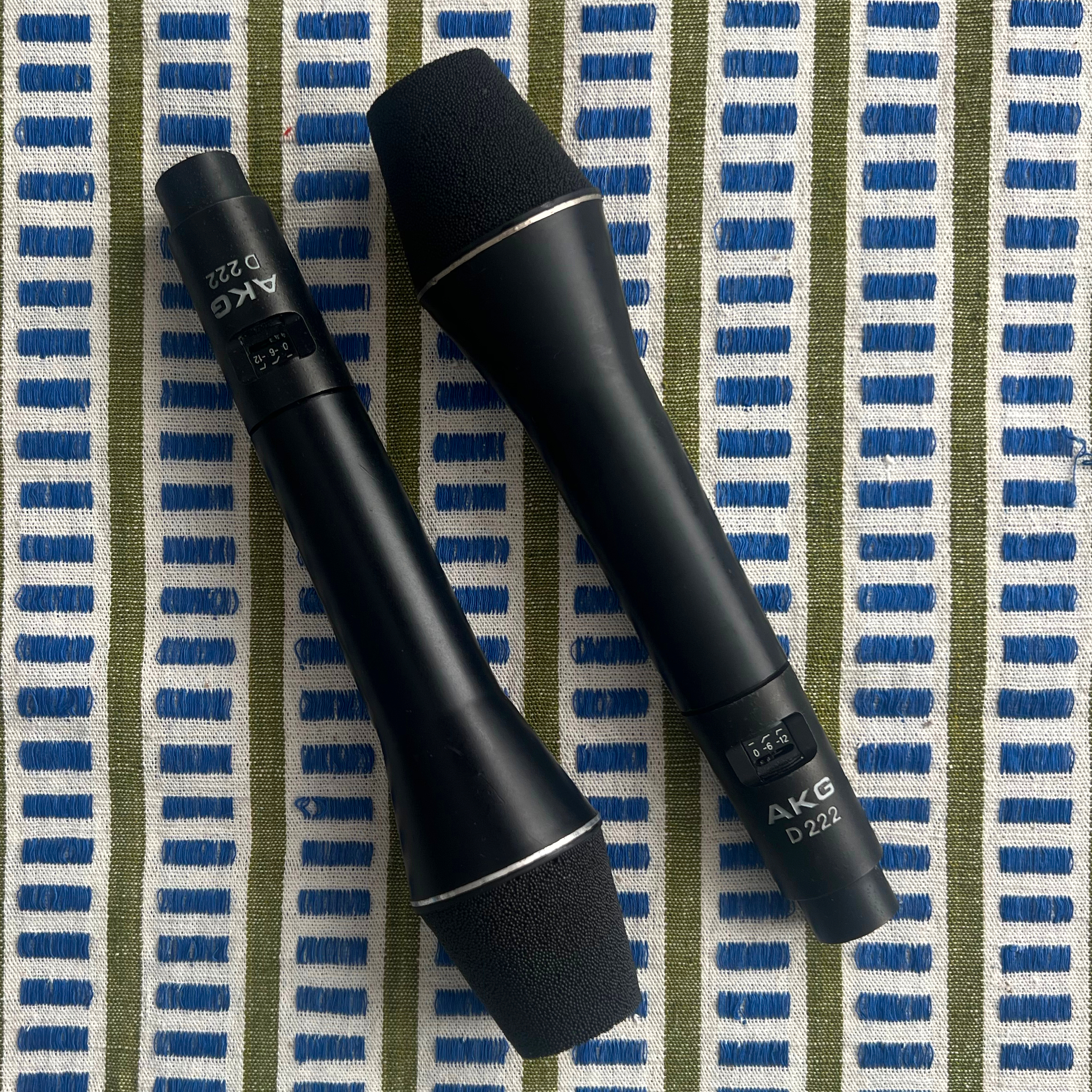 1970's AKG D222 Two-Way Dynamic Microphone Pair