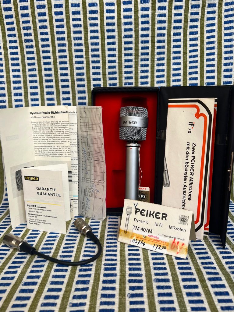 Peiker TM-40 N Dynamic Microphone
