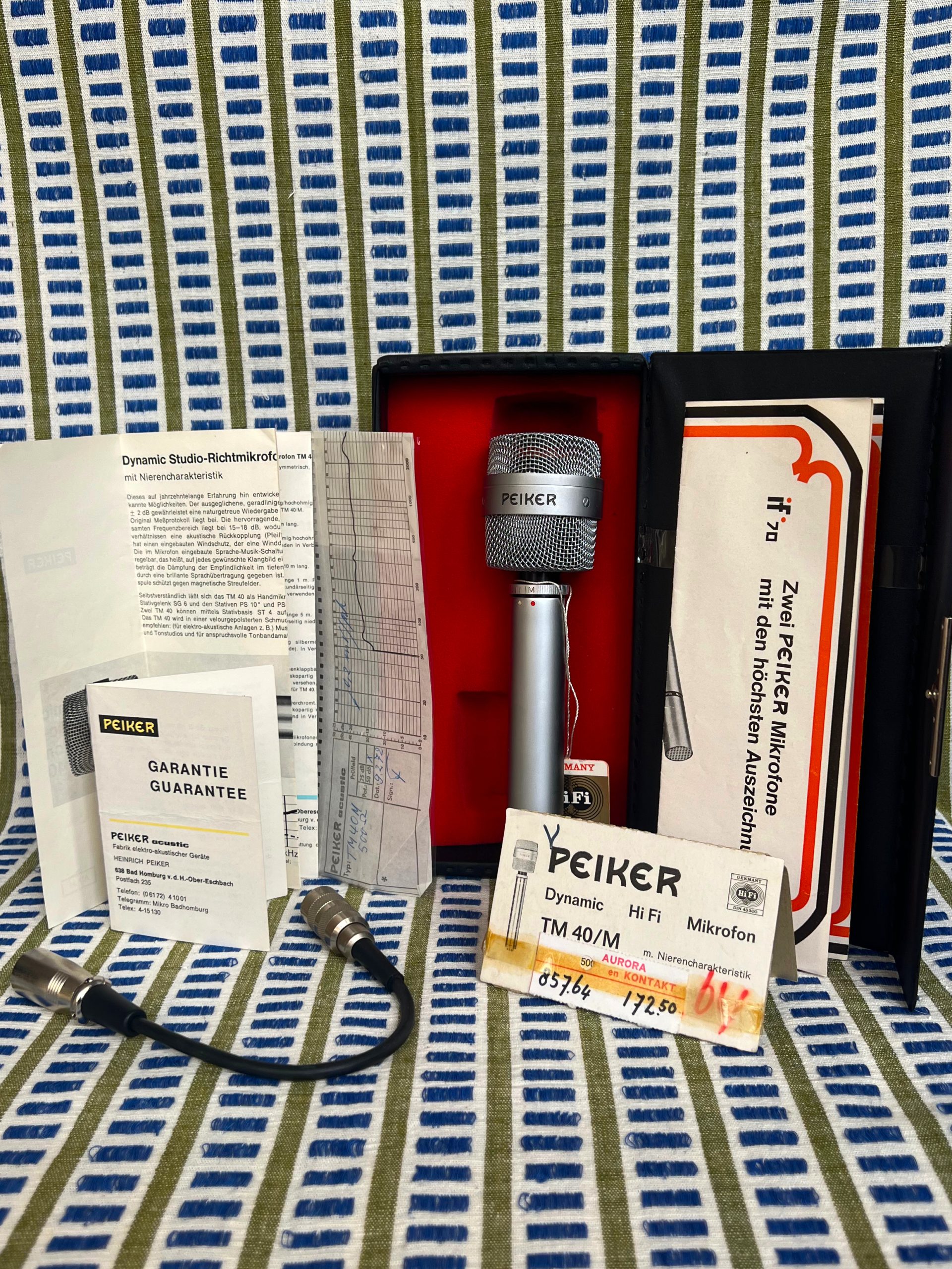 Peiker TM-40 N Dynamic Microphone