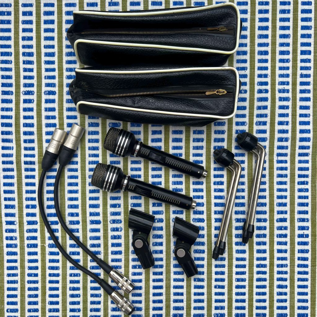 1966 AKG D119 CS Dynamic Microphone Pair