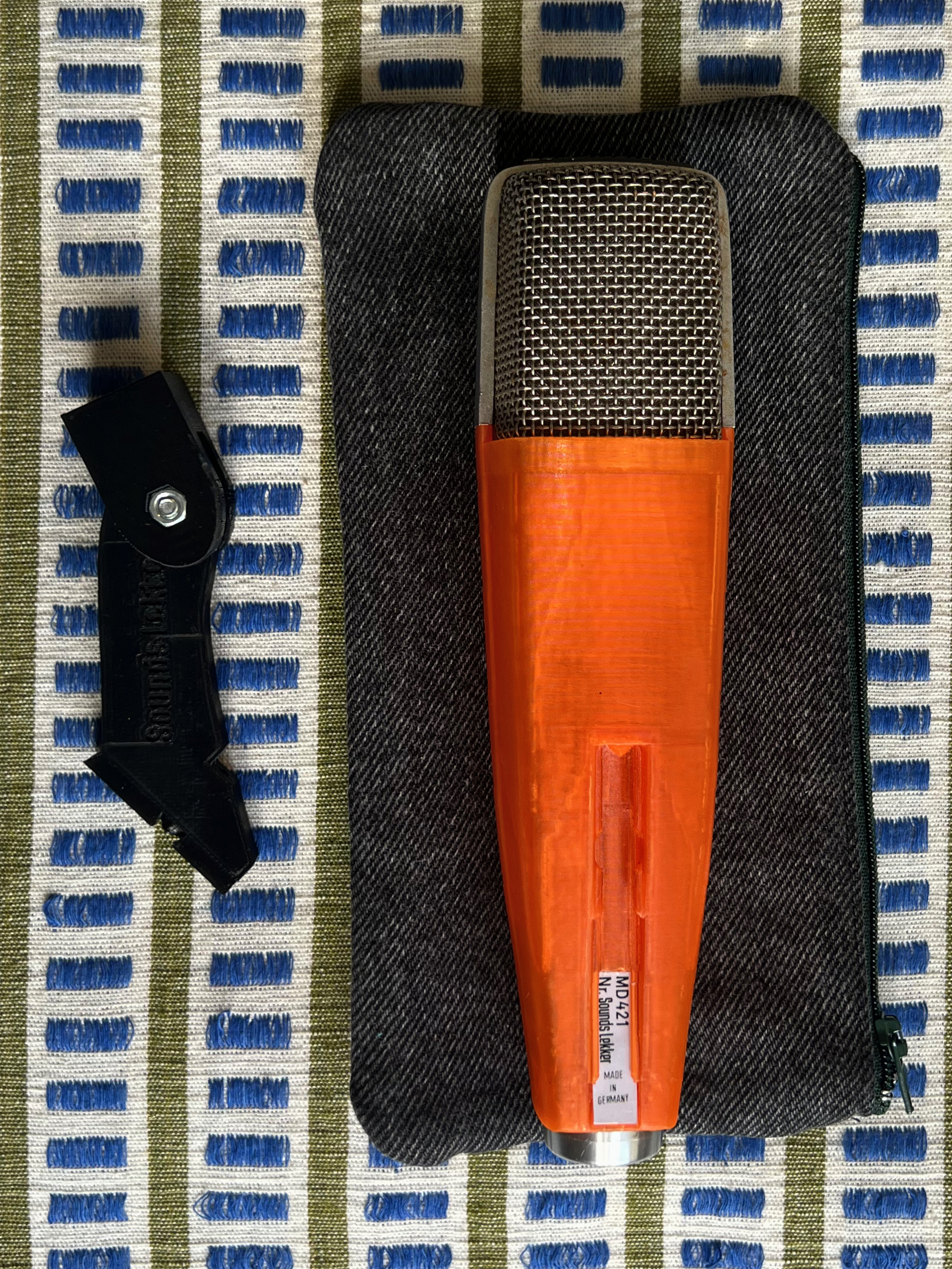 Sennheiser MD421 N Dynamic Microphone Custom Orange Housing - Image 8